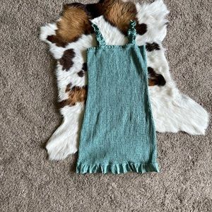 Sage Green Smocked Dress